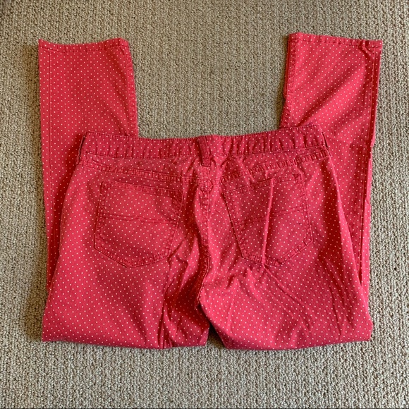 Arizona Pink Polka Dot Ankle Pants - Picture 4 of 6